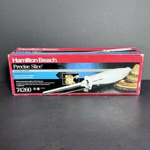 VTG Hamilton Beach Precise Slice Electric Knife #74260 In Original Box Works GUC